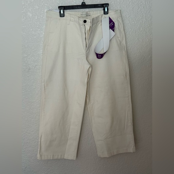 Ella Moss Pants - Ella Moss women's high-rise, wide-leg, cropped pants size 14 NWT